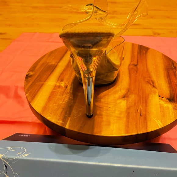 Clear pageant shoes by Fabulacous Size 8 with 4” Heel with tan soles - Picture 6 of 15